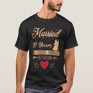 T-shirt Marié 20 ans, Anniversaire Mariage pour les couple