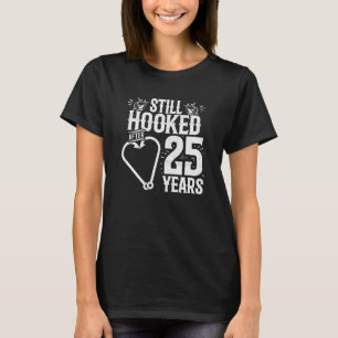 T-shirt Marié 25 ans - Couple de pêche - 25e Mariage A