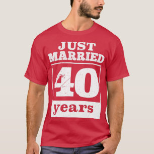 T-shirt Marié 40 ans 40e anniversaire de mariage 3