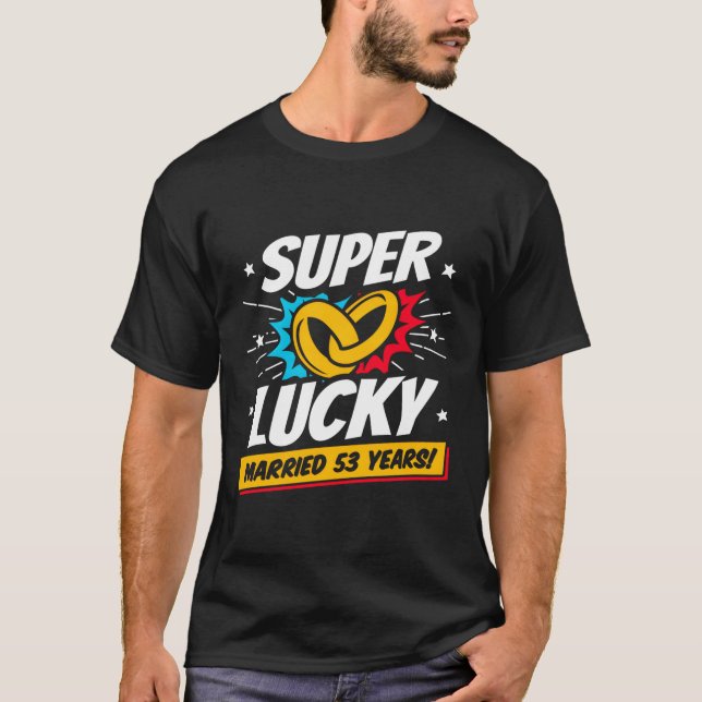 T-shirt Marié 53 Ans 53E Mariage Anniversaire (Devant)