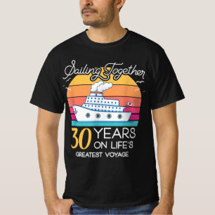 T-shirt Marié à 30 ans de croisière Mariage