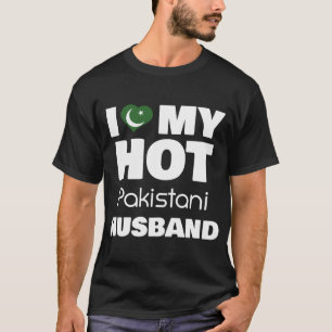 T-shirt Marié À Hot Pakistan, J'Aime Mon Hot Pakistani