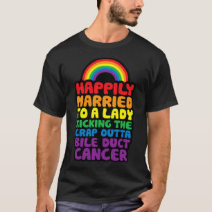 T-shirt Marié À Lady Kicking Crap Outta Bile Ducs Cance