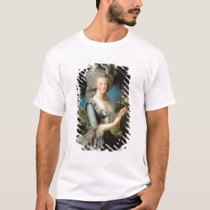 T-shirt Marie Antoinette avec un rose, 1783