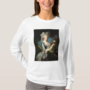 T-shirt Marie Antoinette avec un rose, 1783