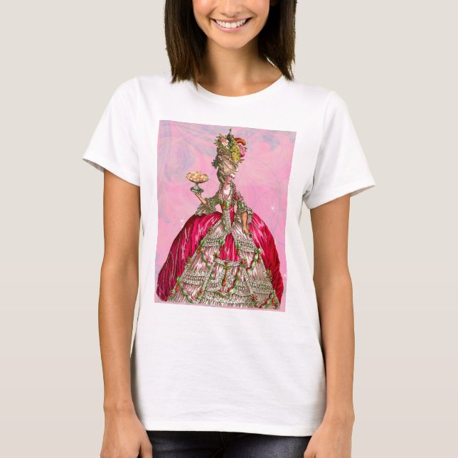 T-shirt Marie Antoinette Les Laisse Manger Du Gâteau (Devant)