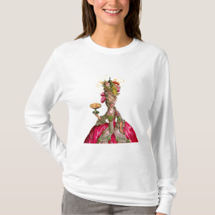 T-shirt Marie Antoinette paon et gâteau