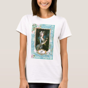 T-shirt Marie Antoinette Roses roses de dentelle