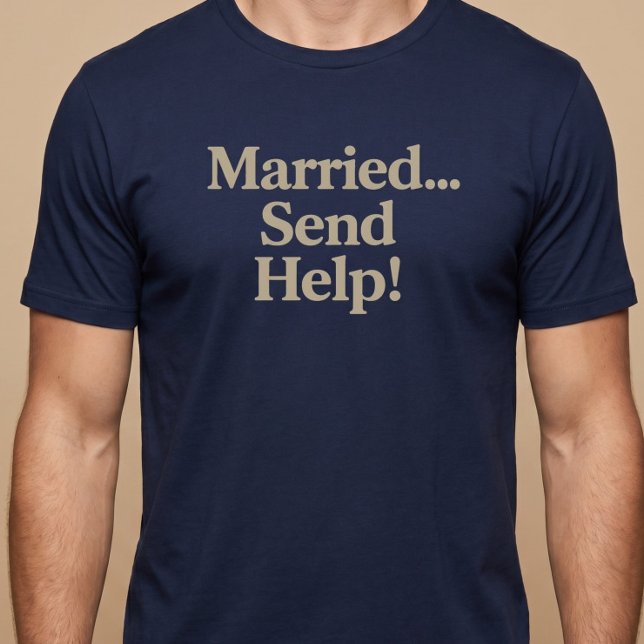 T-shirt Marié… Au secours ! (Créateur téléchargé)