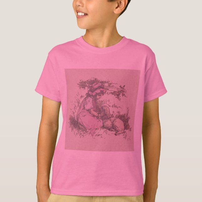 T-shirt Marie avait un agneau Comptine (Devant)