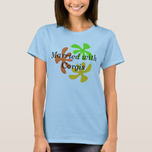 T-shirt Marié avec des Corgis