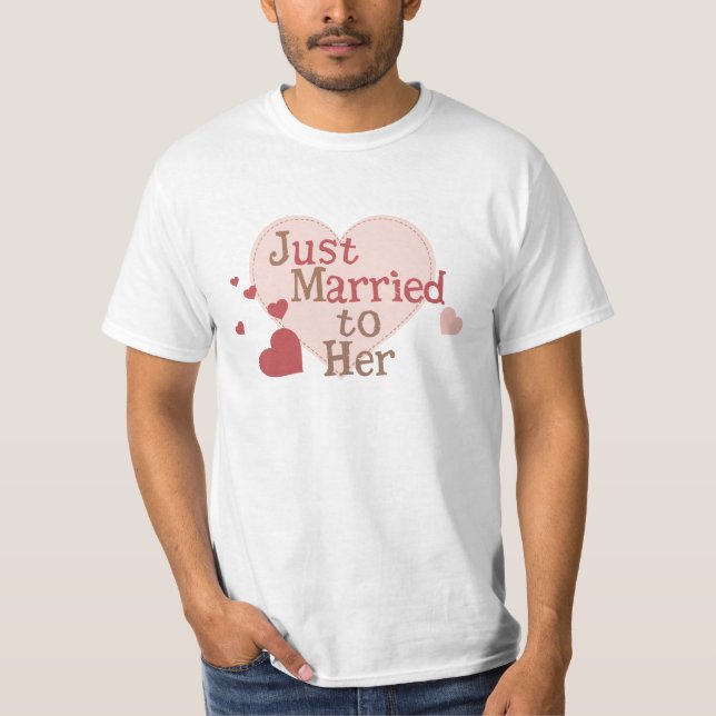 T-shirt Marié avec elle (Devant)
