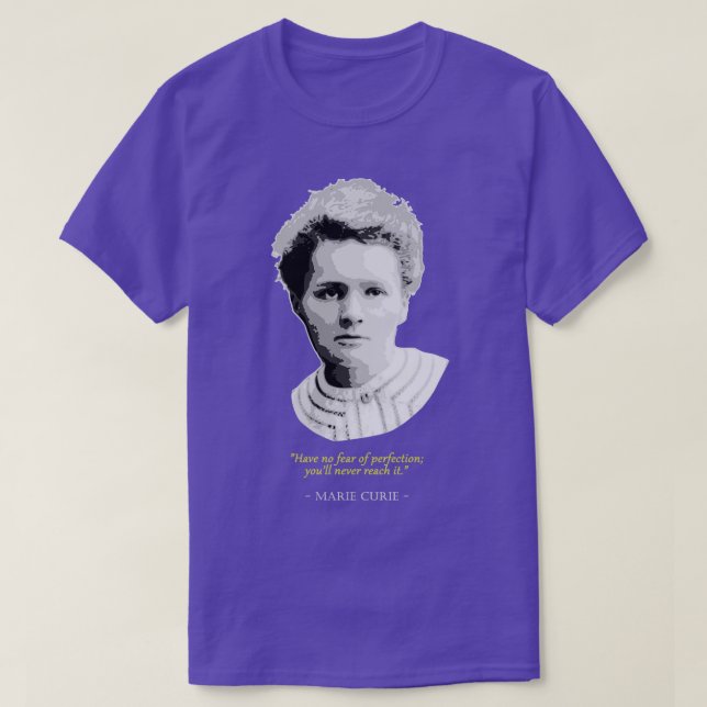 T-shirt Marie Curie Citation (Design devant)