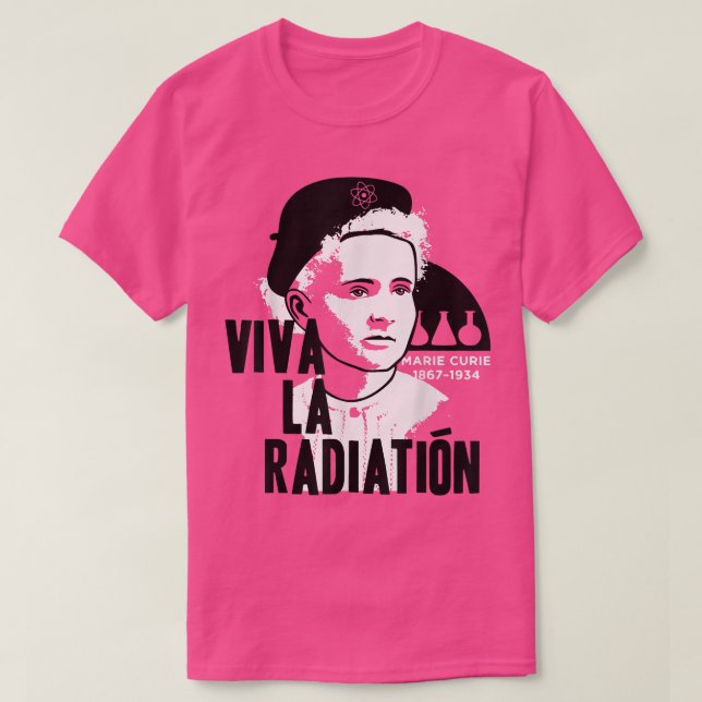 T-shirt Marie Curie Science Chimie Radium Physique Enseign (Design devant)