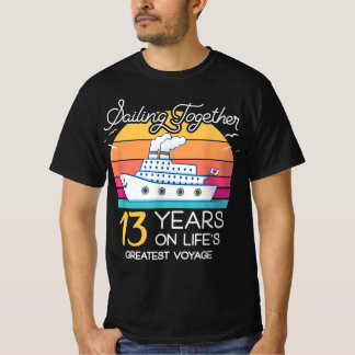 T-shirt Marié en 13 ans de croisière Mariage