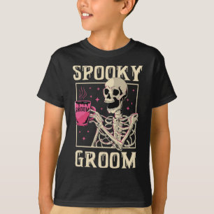 T-shirt Marié épouvantail squelette Halloween mariage ente