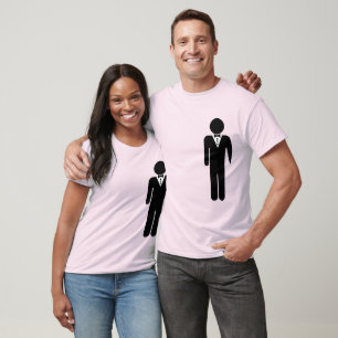 T-shirt MARIÉ ET MARIÉ SUR LE CÔTÉ GAUCHE -.png