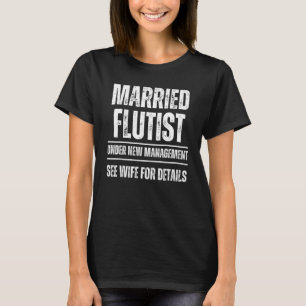 T-shirt Marié Flutiste sous nouvelle direction Voir épouse