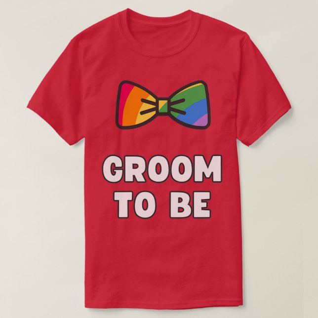 T-SHIRT MARIÉ GAY SERA UN ENTERREMENT DE GARÇON LGBT (Design devant)