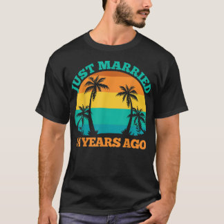 T-shirt Marié Il Y A 14 Ans, Drôle 14ème Mariage Anni