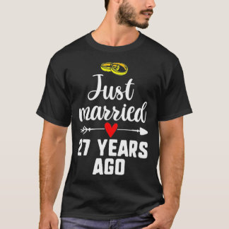 T-shirt Marié Il Y A 27 Ans, Couples Mariage Annive