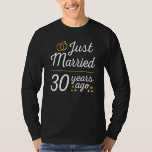 T-shirt Marié il y a 30 ans il y a 30e anniversaire de Mar