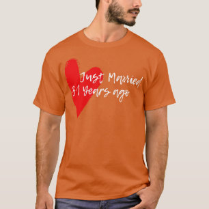 T-shirt Marié Il Y A 31 Ans Femme Hus Anniversaire Gif