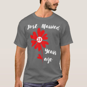 T-shirt Marié Il Y A 35 Ans Femme Mariage De Famille Hus