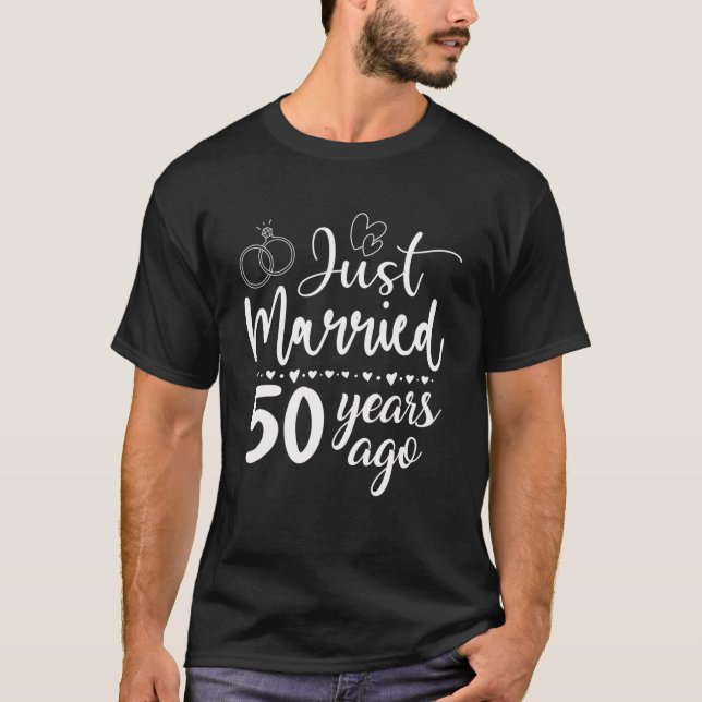 T-shirt Marié Il Y A 50 Ans Pour Les Couples (Devant)