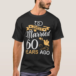 T-shirt Marié il y a 60 ans, 60 ans, Mariage