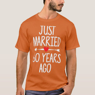 T-shirt Marié il y a 60 ans il y a 60ème anniversaire de M