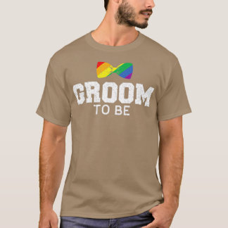 T-shirt Marié LGBT Mariage Gay Enterrement de vie de garç