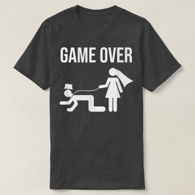 T-shirt Marié Mariée Enterrement de vie de garçon et de je (Design devant)