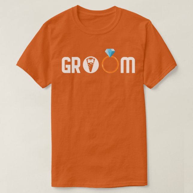 T-shirt Marié pour l'enterrement de vie de garçon et le ma (Design devant)