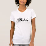 T-shirt mariée<br><div class="desc">Le t-shirt blanc pour femmes est montré avec le texte Mariée dans la couleur Noir. Customisez cet objet ou achetez tel quel.</div>