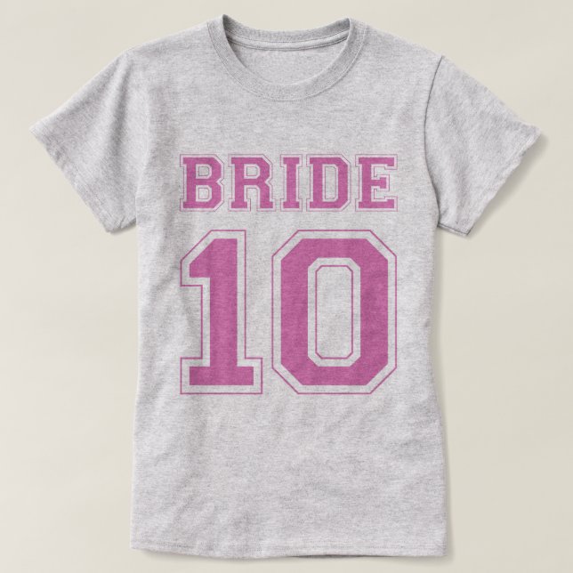T-shirt mariée 10 (Design devant)
