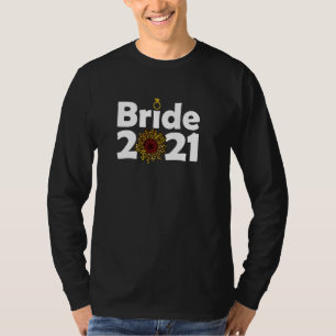 T-shirt Mariée 2021 Fiançailles Couple Son Tournesol Cheet