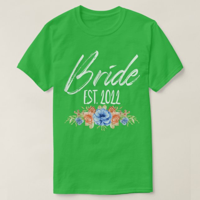 T-shirt Mariée 2022 Enterrement de vie de jeune fille Flor (Design devant)
