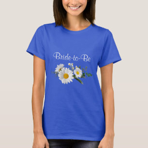 T-shirt Mariée à être, marguerites blanches mariages, T-sh