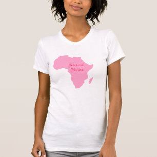 T-shirt "Mariée Africaine" Soft Pink Continent Africain