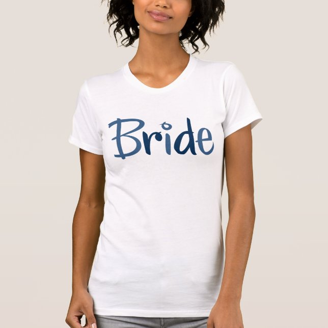 T-shirt mariée cool (Devant)