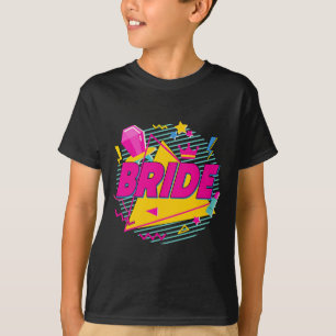 T-shirt Mariée Crew Bach des années 90 Équipe Rétro Bachel