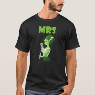 T-shirt Mariée de Frankenstein Halloween Couple Assorti
