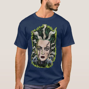 T-shirt Mariée de Frankenstein Horreur Animation Pop Surré