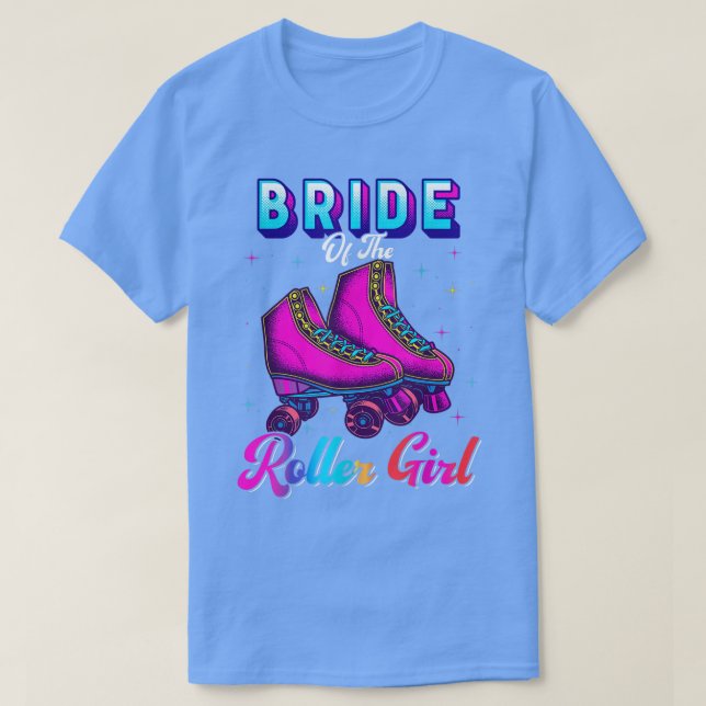 T-shirt Mariée de la fille de roller roller skating annive (Design devant)