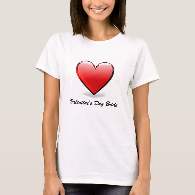 T-shirt Mariée de la Saint Valentin (Devant)
