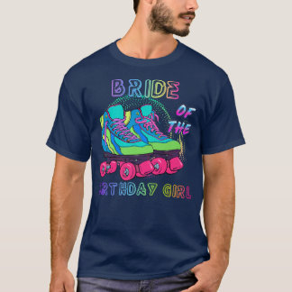 T-shirt Mariée De L'Anniversaire Fille Rolling Patinage An