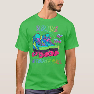 T-shirt Mariée De L'Anniversaire Fille Rolling Patinage An