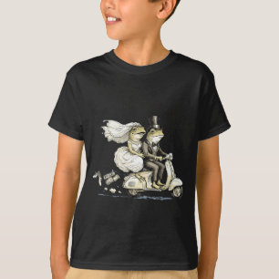 T-shirt Mariée de lune de miel drôle et mari mariés corres