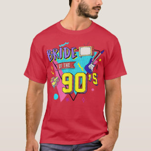 T-shirt Mariée Des Années 90 Retro 90s Thème Bachelorette 